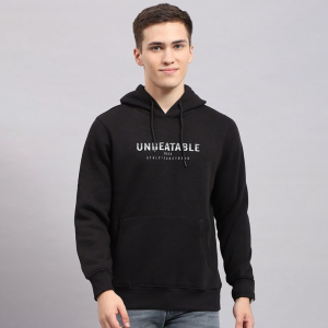 Men Printed Hooded Sweatshirt